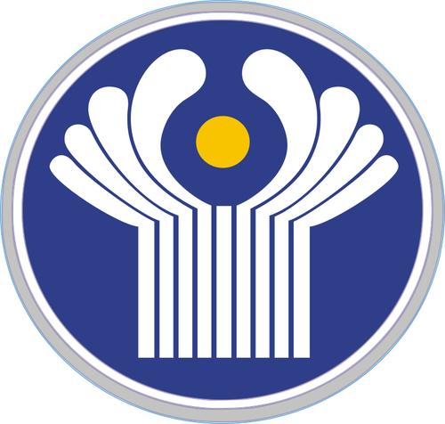 Emblem av CIS vektorbild